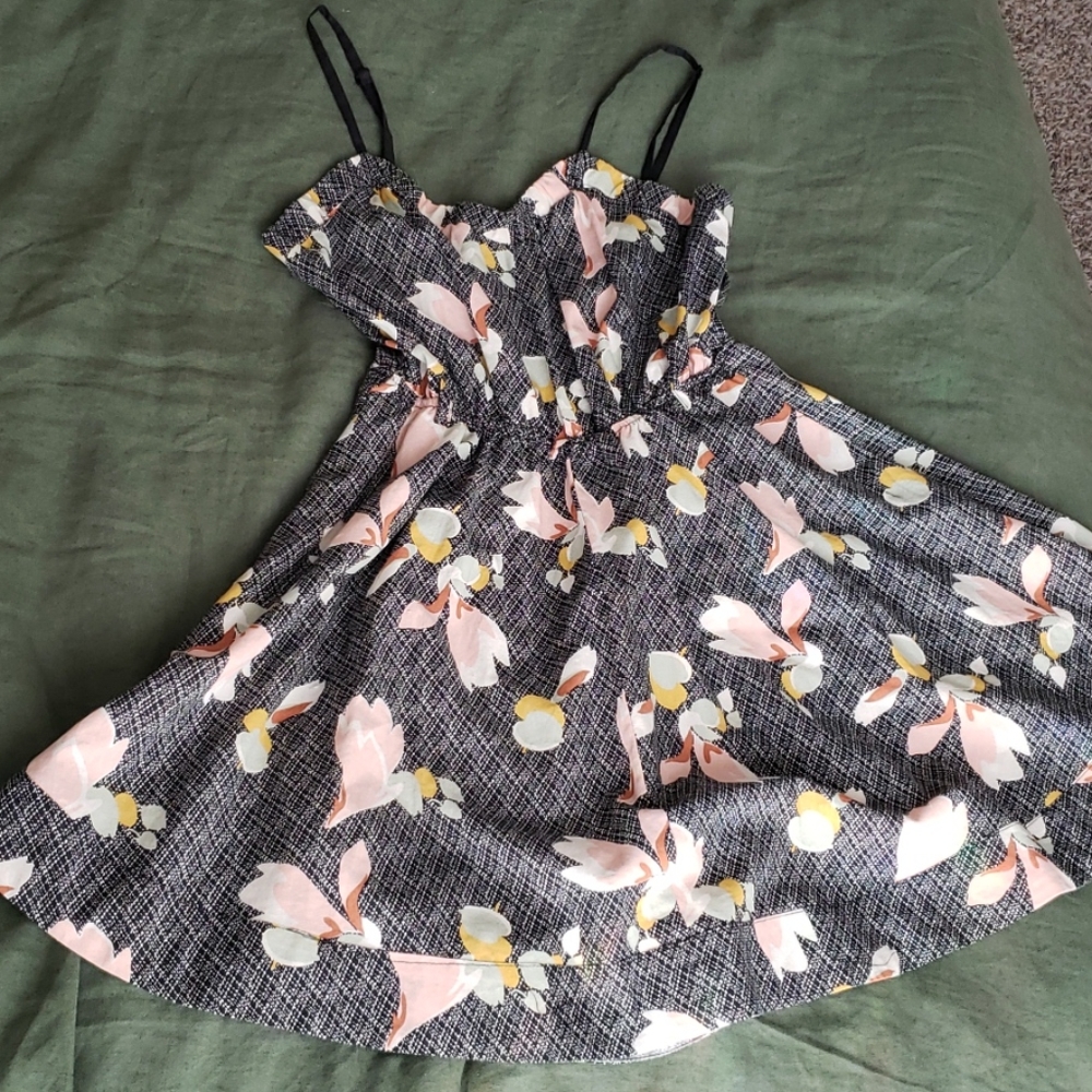 Sleeveless KimchiBlue Anthro Geometric Swing Dress